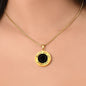 Meet Me At Midnight Circle Pendant