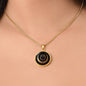 Personalized Live By The Sun Love By The Moon Pendant Necklace