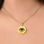 Emerald Color Evil Eye Pendant Necklace