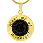 Meet Me At Midnight Circle Pendant