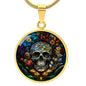 Sugar Skull Faux Stained Glass