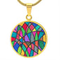 PRIDE LGBTQ+ Stained Glass Pendant Necklace