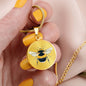 Bee Hive Pendant Necklace