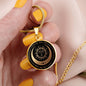 Personalized Live By The Sun Love By The Moon Pendant Necklace