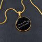 Love You To The Moon And To Saturn Pendant Necklace