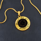 Meet Me At Midnight Circle Pendant