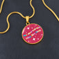 Me And Karma Vibe Like That Circle Pendant Necklace