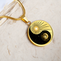 Ying Yang Sun Moon & Stars Pendant Necklace