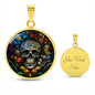 Sugar Skull Faux Stained Glass