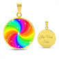 PRIDE LGBTQ+ Cricle Pendant Necklace
