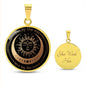 Personalized Live By The Sun Love By The Moon Pendant Necklace