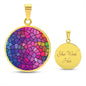 PRIDE LGBTQ+ Stained Glass Circle Pendant