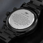 2024 Graduation Engraved Design Black Chronograph Watch From Dad