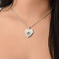 Spinning Out Waiting For Ya To Pull Me In Engraved Heart Pendant Necklace