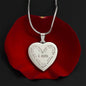 Personalized I Am Bible Verse Inspirational Engraved Heart Pendant Necklace