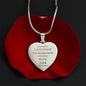 Harris Election 2024 Engraved Heart Necklace