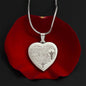 Personalized Jesus Engraved Heart Pendant Necklace