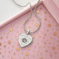 Spinning Out Waiting For Ya To Pull Me In Engraved Heart Pendant Necklace