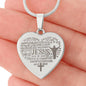 Personalized Jesus Engraved Heart Pendant Necklace
