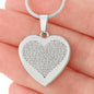 Personalized Who I Am Engraved Heart Pendant Necklace