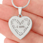 Personalized I Am Bible Verse Inspirational Engraved Heart Pendant Necklace