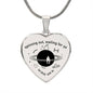 Spinning Out Waiting For Ya To Pull Me In Engraved Heart Pendant Necklace