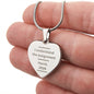 Harris Election 2024 Engraved Heart Necklace