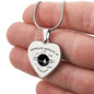 Spinning Out Waiting For Ya To Pull Me In Engraved Heart Pendant Necklace