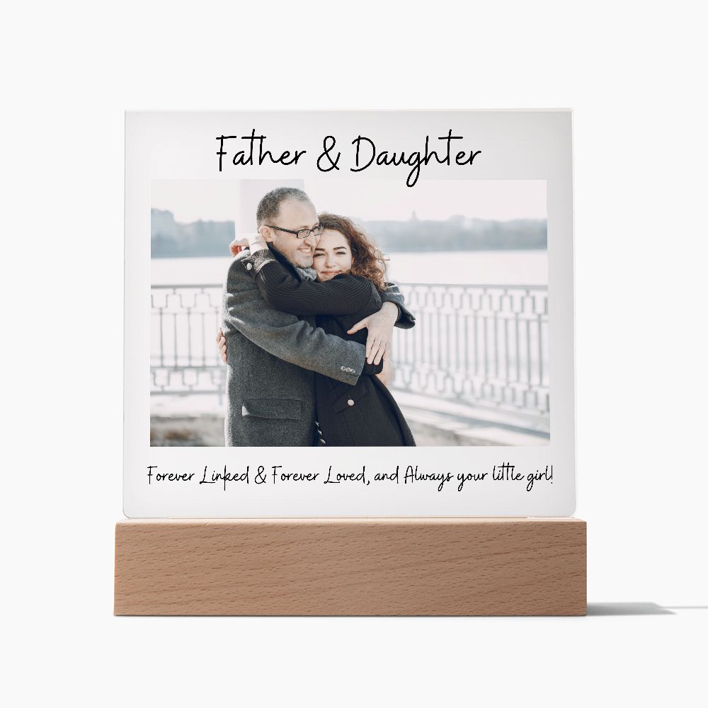 Forever Linked & Forever Loved, Acrylic Square Plaque