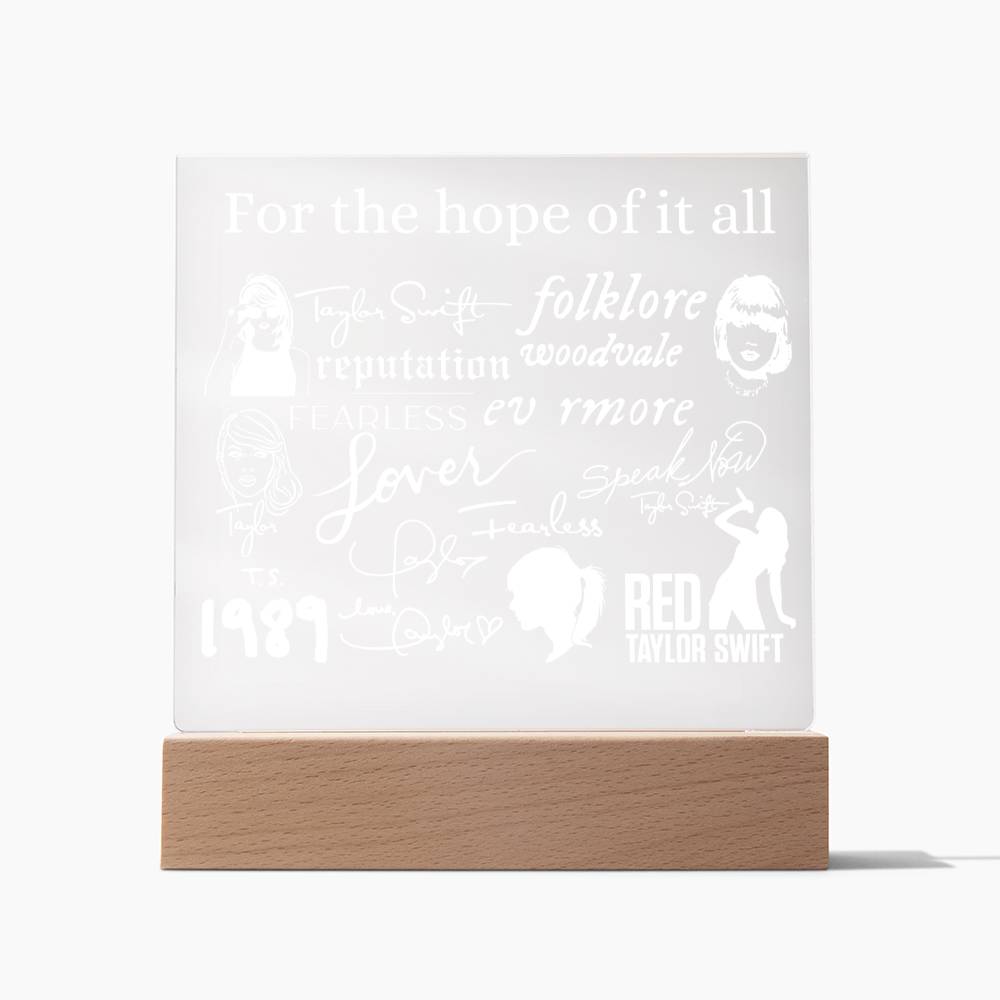 For the hope of it all
