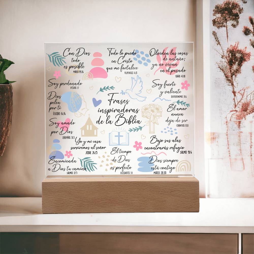 Frases religiosas SPANISH Bible Daily Reminders, Affirmations Inspirational, Gift for her