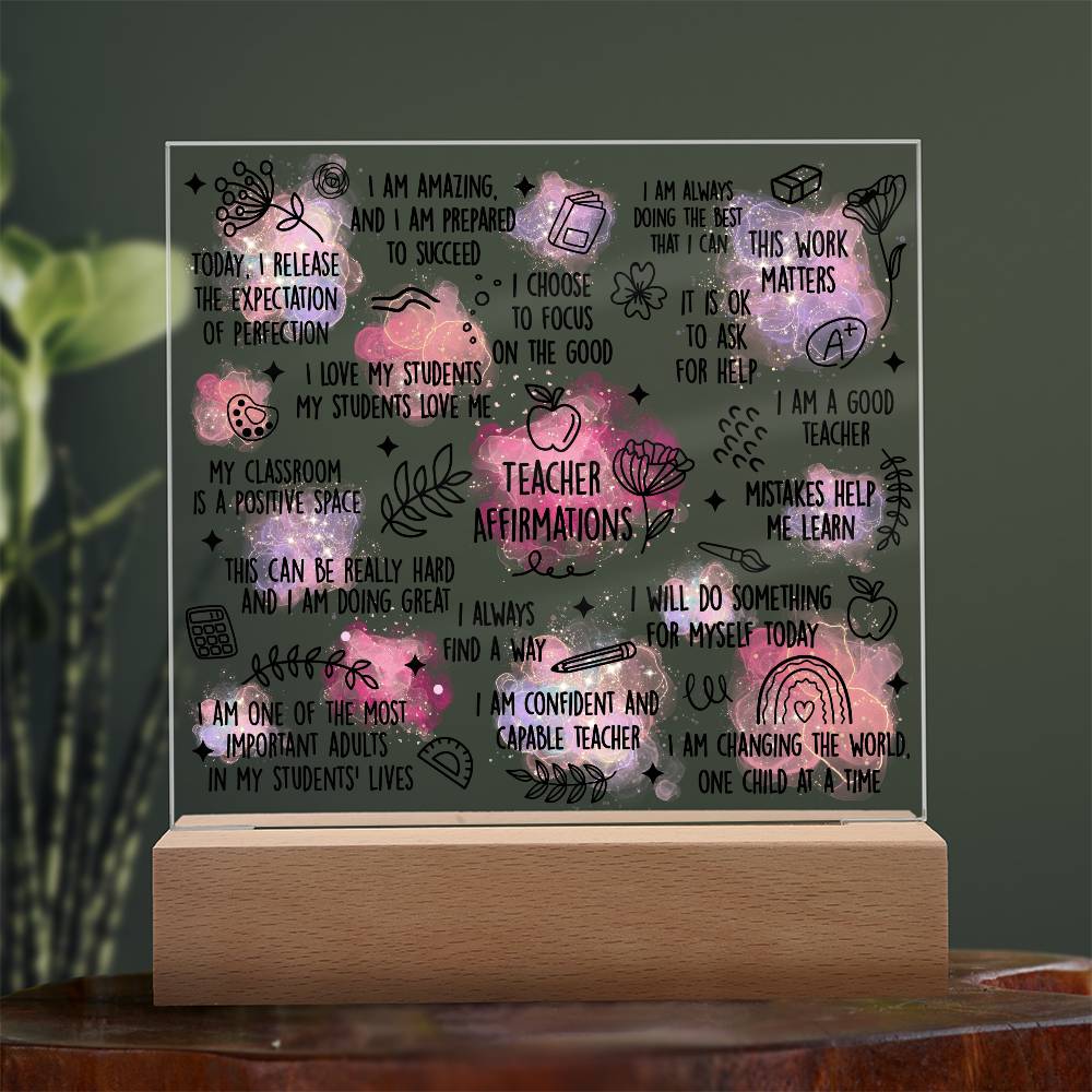 Teacher Affirmation s, Teacher Gifts, Inspirational