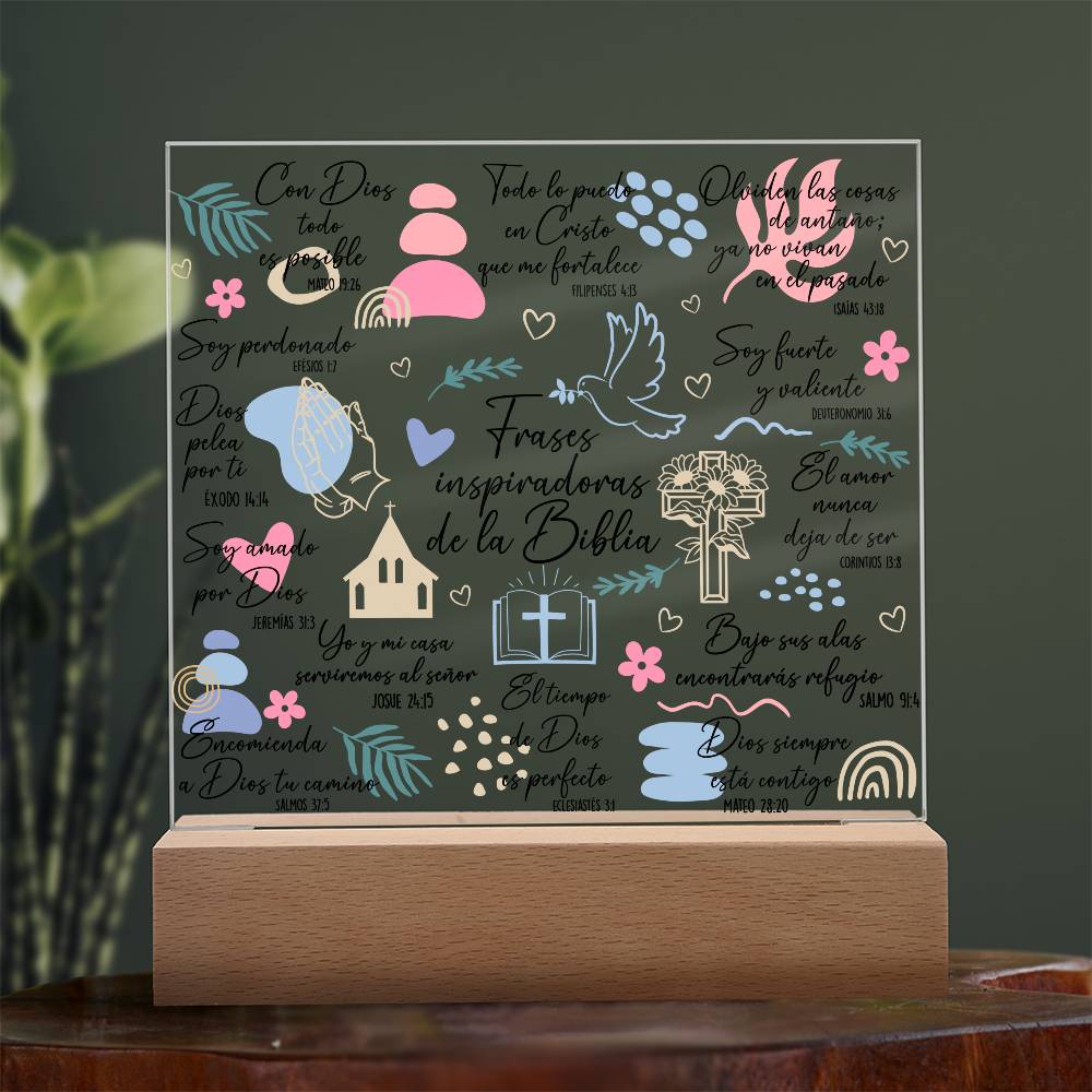 Frases religiosas SPANISH Bible Daily Reminders, Affirmations Inspirational, Gift for her