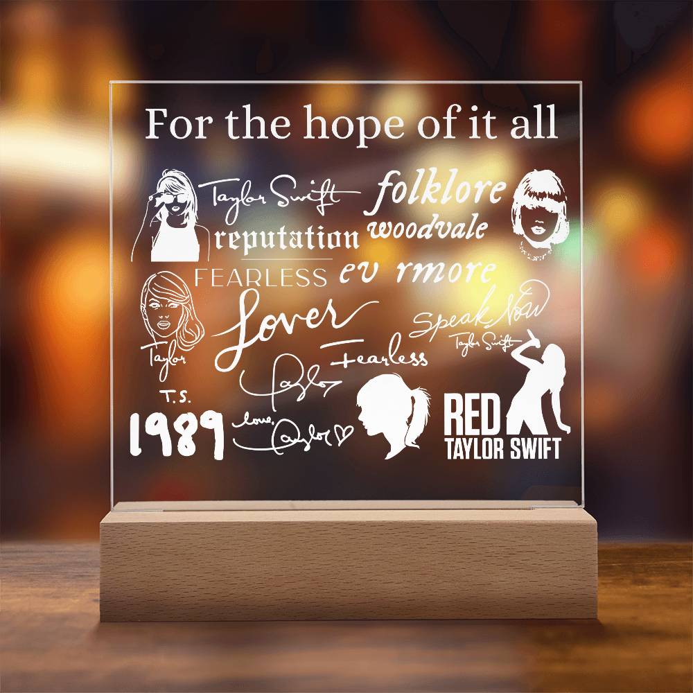 For the hope of it all