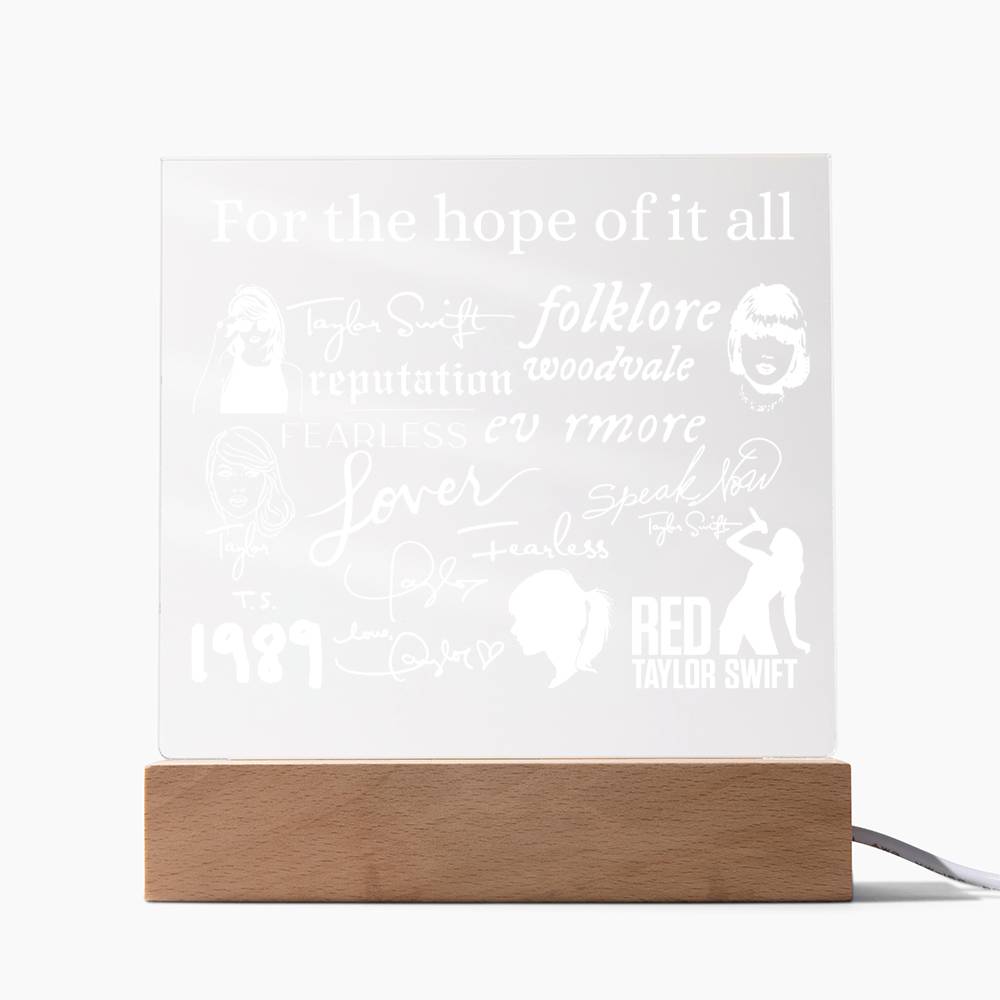 For the hope of it all