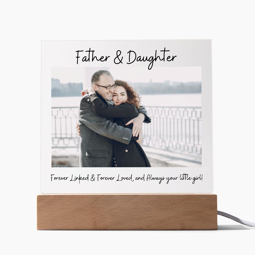 Forever Linked & Forever Loved, Acrylic Square Plaque