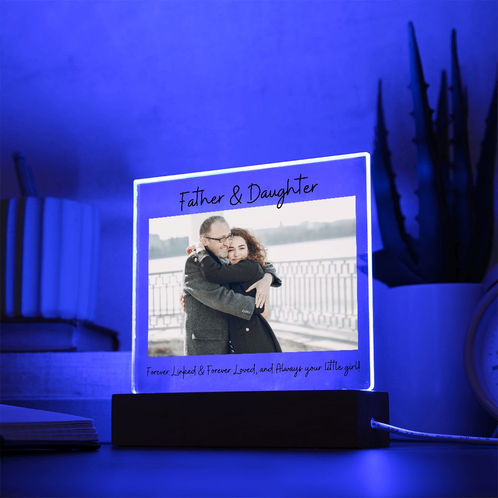 Forever Linked & Forever Loved, Acrylic Square Plaque