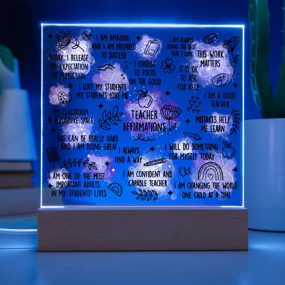 Teacher Affirmation s, Teacher Gifts, Inspirational