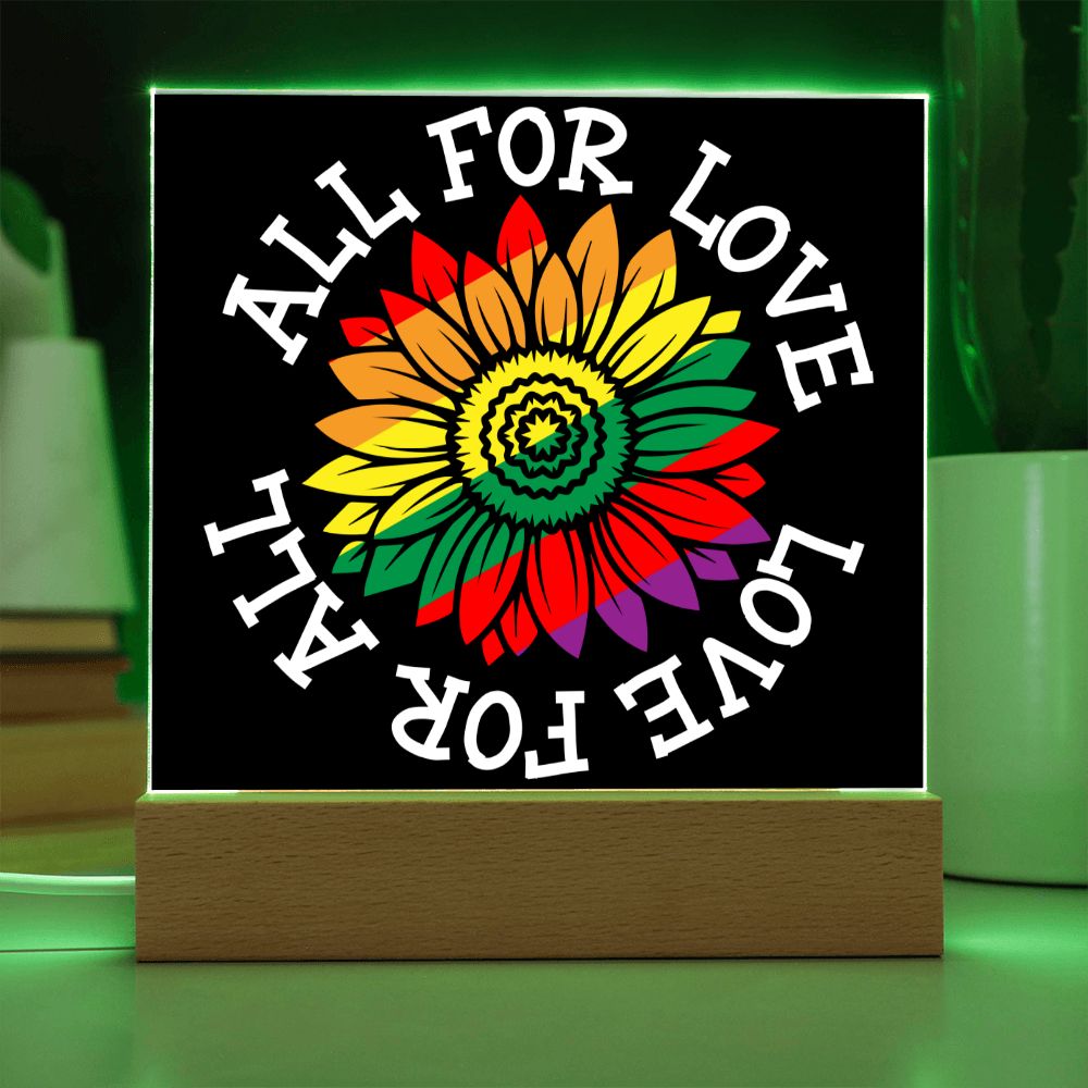 All For Love Love For All Plaque