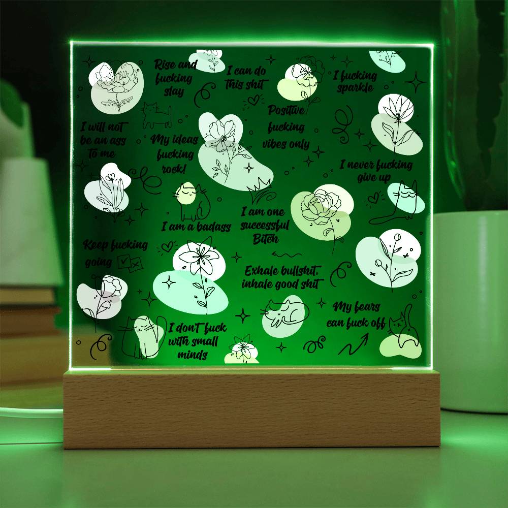 Swear Affirmations , Self Care Gift for her