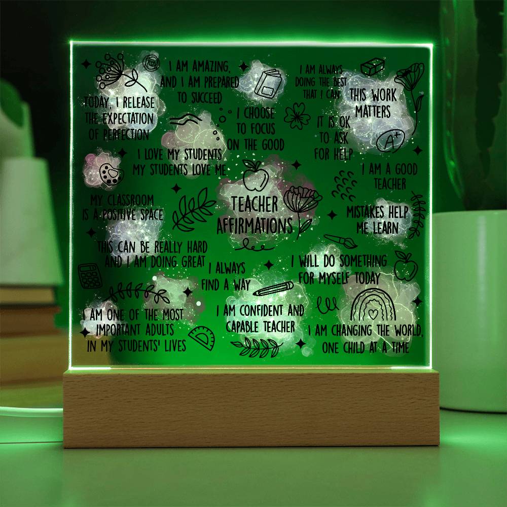 Teacher Affirmation s, Teacher Gifts, Inspirational