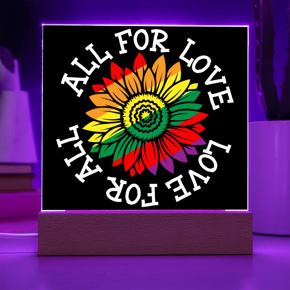 All For Love Love For All Plaque