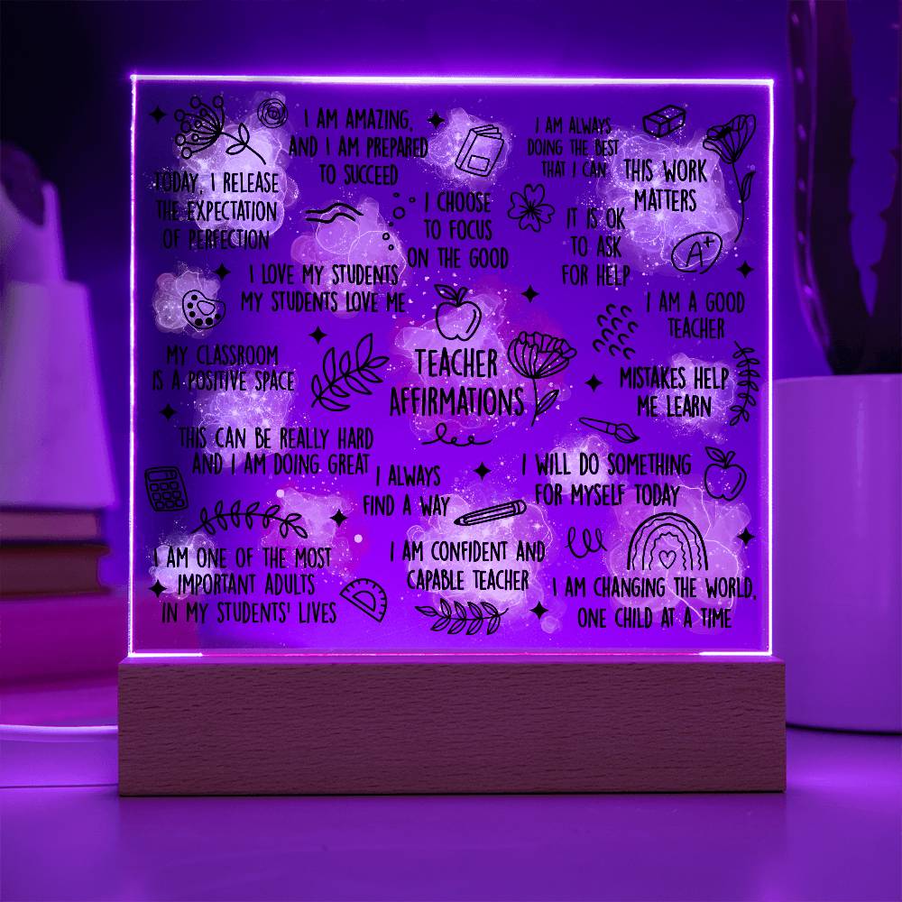 Teacher Affirmation s, Teacher Gifts, Inspirational