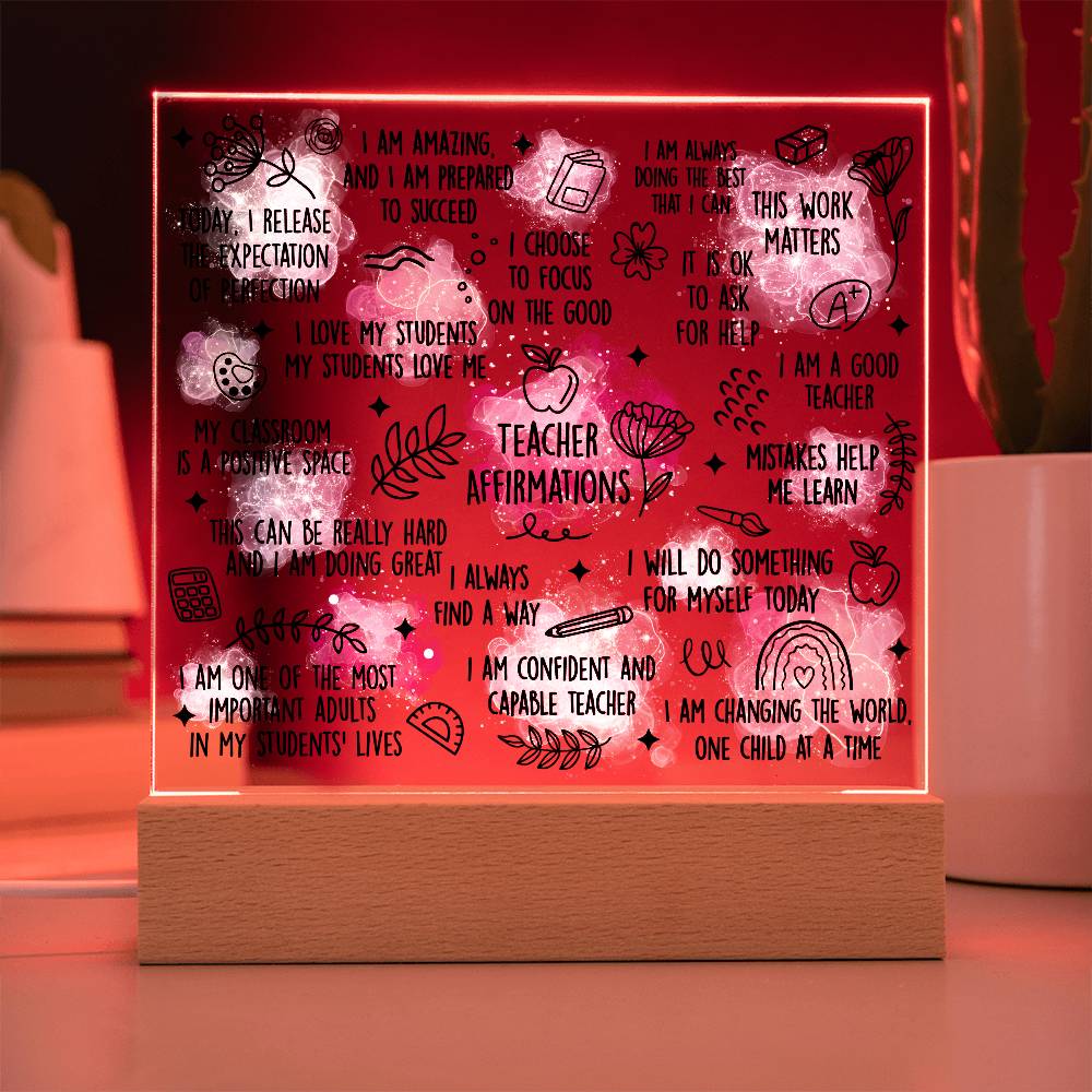 Teacher Affirmation s, Teacher Gifts, Inspirational