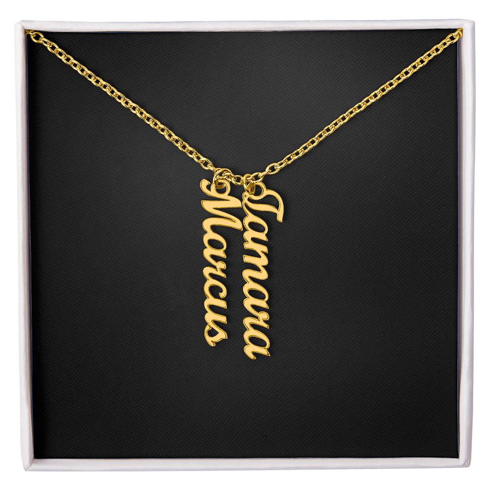 Multi Vertical Name Necklace