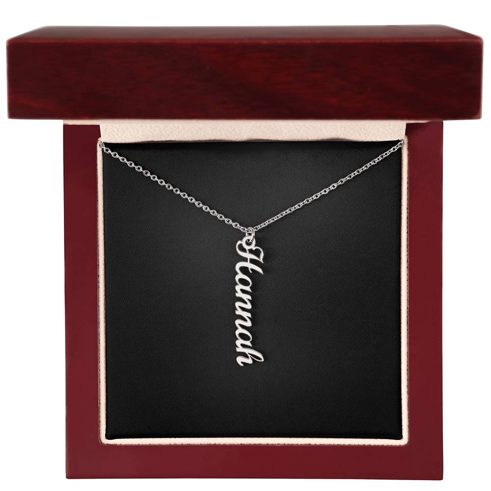 Multi Vertical Name Necklace