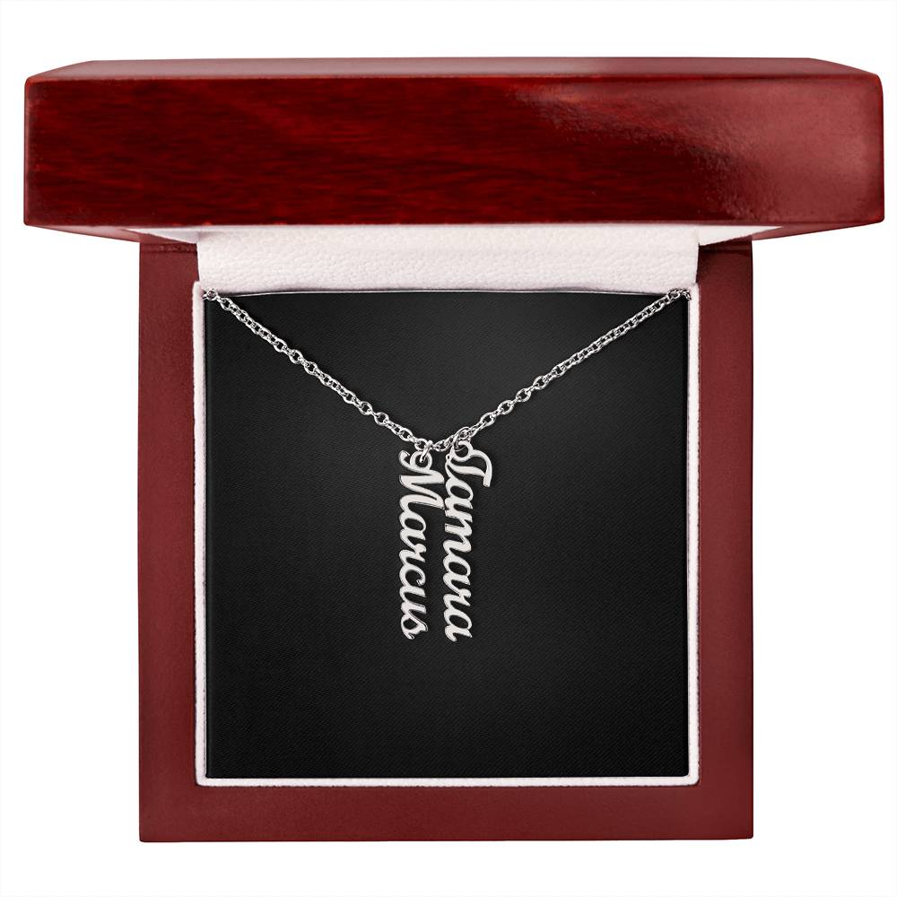 Multi Vertical Name Necklace