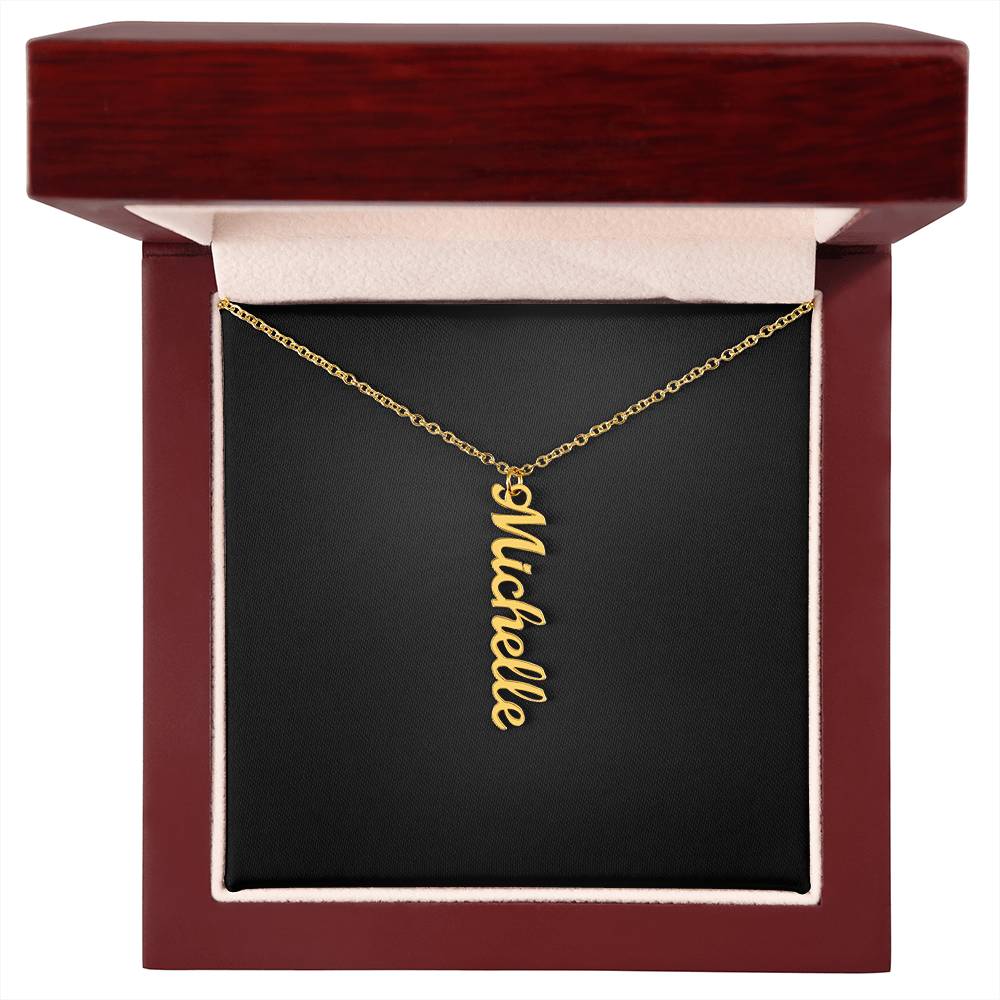 Multi Vertical Name Necklace