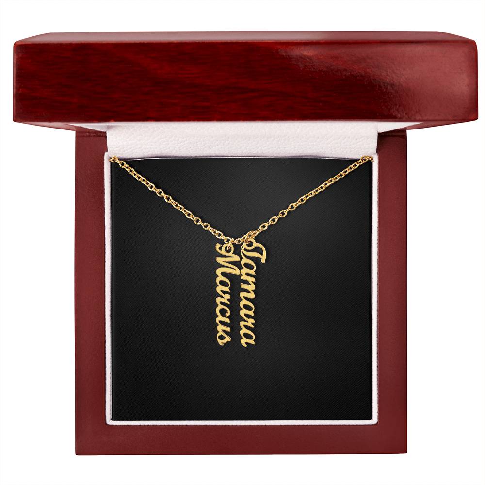 Multi Vertical Name Necklace