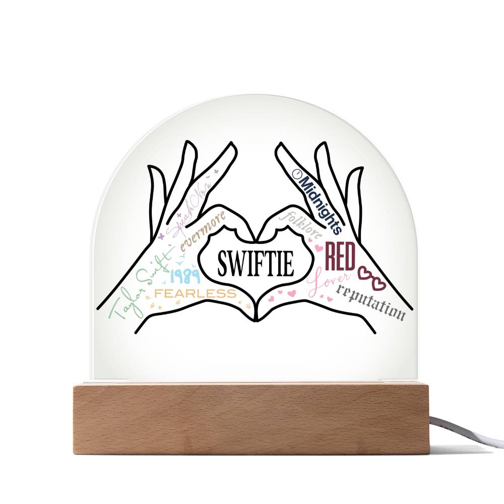 Swiftie Hands Heart LED Lighted Plaque